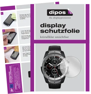 Produktbild von 6x Schutzfolie für Ticwatch Pro Smartwatch klar Displayschutzfolie Folie Display