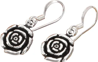 Produktbild von Ethno Silberohrringe `Blüte` - Modell 2, Silber-Farben, SterlingSilber, 2,5* cm, Silberohrringe