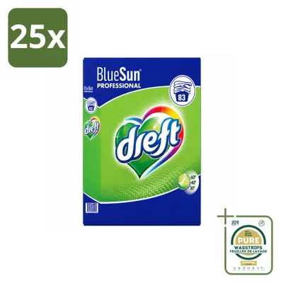 Produktbild von 25 x Dreft Professional Waschmittelpulver für weiße und bunte Wäsche - Vorratspackung - 25 Stücke