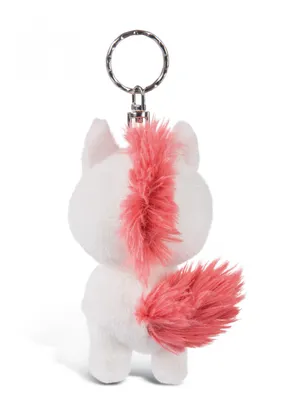 Produktbild von Schlüsselanhänger Glubschis Einhorn Milky-Fee, 9 cm, rosa Bauch, blau glitzernde Augen