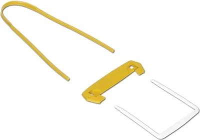 Immagine prodotto di Fellowes® 1189101 Bankers Box® Archive Clip Tube Clip - plastica, bianco/giallo, confezione da 100