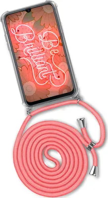 Produktbild von TWIST-Case + TWIST-Cord für Samsung Galaxy M21, Farbe:Kooky Flamingo (Silber)
