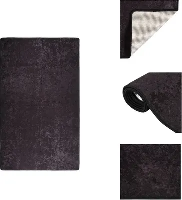 Immagine prodotto di vidaXL Tappeto Lavabile 120x180 cm Antracite Antiscivolo - Tappeti