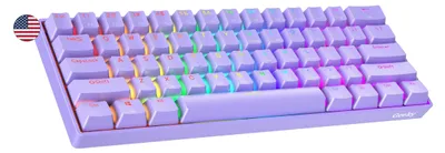 Productafbeelding van 60% Hot Swappable Mechanisch Gaming Toetsenbord met RGB LED Achtergrondverlichting
