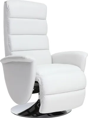 Produktbild von Miliboo - Relax-Sessel manuell verstellbar Weiß NELSON