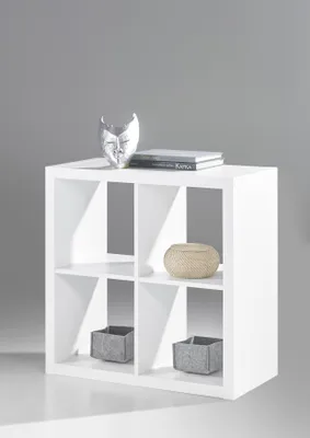 Produktbild von Raumteiler - Weiß - 77 x 77 cm - mit 4 Fächern