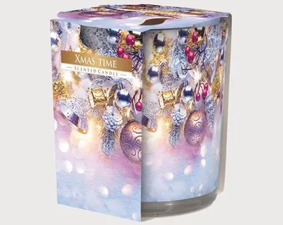 Immagine prodotto di Candela profumata motivo vetro 'Xmas Time' 120gr cera