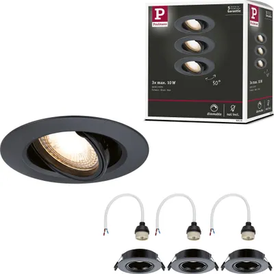 Produktbild von Paulmann Einbauleuchte 3er-Set schwenkbar