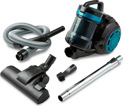 Produktbild von MEDION Zyklon-Staubsauger 800 Watt Leistung, 2 Liter Staubbehälterkapazität, 5 m Arbeitsradius, waschbarer EPA-Filter E12, MD 19407, blau