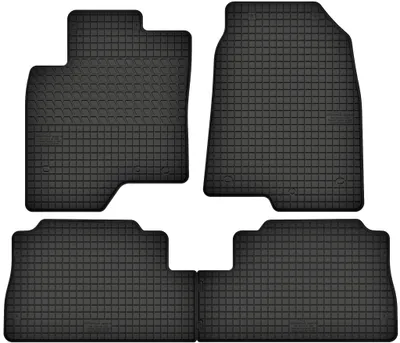 Produktbild von Gummimatten passend für  Chevrolet Captiva (2006-2015) Gummi Fußmatten Satz Schwarz + Stopper