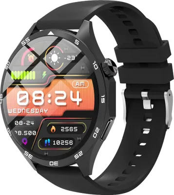 Produktbild von INF Multifunktionale Smartwatch mit Bluetooth Anrufe, Herzfrequenz & Anpassung Schwarz