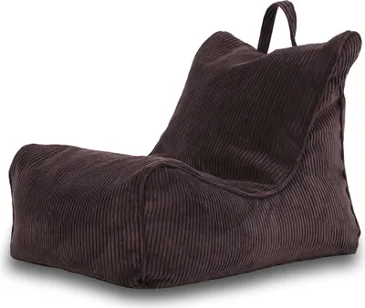 Obrázek produktu pro Ecopuf Fuzzy, Křeslo Chaise Longue, Sedací Vak sedací vak 60x80, Tmavě hnědá Sz29