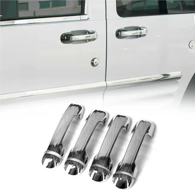 Image de Couverture poignée de porte pour Ford Transit Tourneo Connect 2002-13 Acier 8Pcs