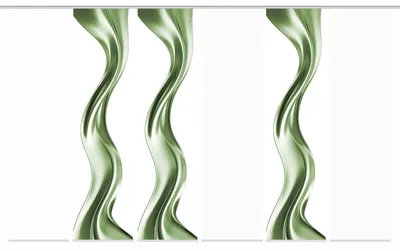 Produktbild von Schiebegardine OAKLEY, Seidenoptik, Digitaldruck, 245x60 cm, Wellenmotiv, mit Zubehör