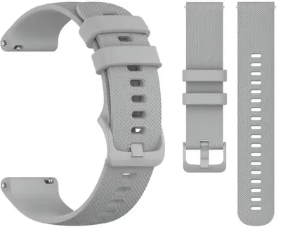 Produktbild von Graues Silikonarmband passend für Garmin Vivoactive3/5/6, Vivomove, Forerunner und Venu – Silikon – Mintgrün – 42 mm – CHPN