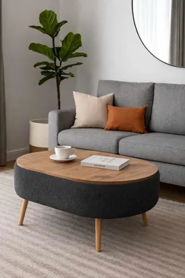 Produktbild von Skye Decor, Hochwertiger Nesting Tisch (3 Teile) - Anthrazit, 100% Melamin | 12345