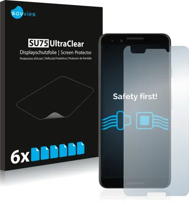 Produktbild von 6x Für Google Pixel 3 Schutzfolie Savvies Displayschutz Display Schutz Folie Klar Transparent