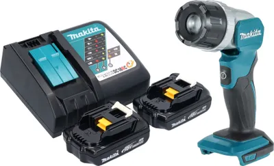 Image de Makita DML 808 RY Projecteur portatif sans fil 14,4 / 18 V 190 lm LED + 2x batterie 1,5 Ah + chargeur