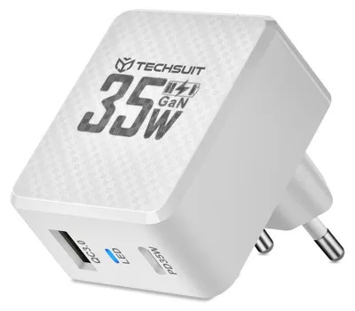 Image de Chargeur Techsuit GaN 35W - Charge Rapide USB-C KP36770