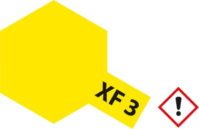 Produktbild von XF-3 Gelb matt - 23ml Acrylstreichfarbe wasserloeslich Tamiya 300081303