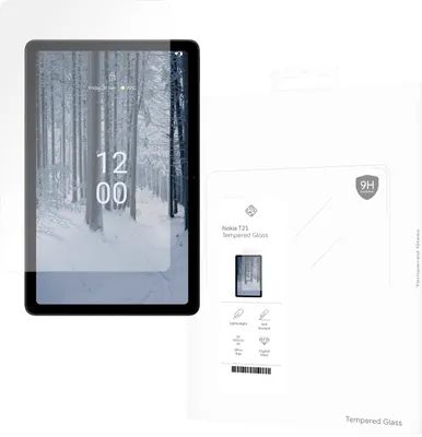 Image de Cazy Protection d’Écran compatible avec Nokia T21 - Protection d’Écran en Verre pour Tablette