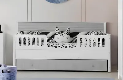 Produktbild von Stilvolles Kinderbett: Komfort für kleine Träumer Grau Farbe