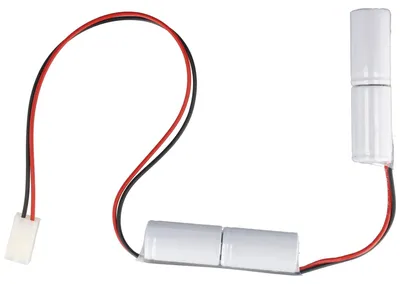 Produktbild von Notleuchtenakku NiMH 4,8V 1800mAh 2x L1x2 Sub-C mit 200mm Kabel und Stecker