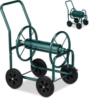 Produktbild von Grüner Schlauchwagen aus Stahl