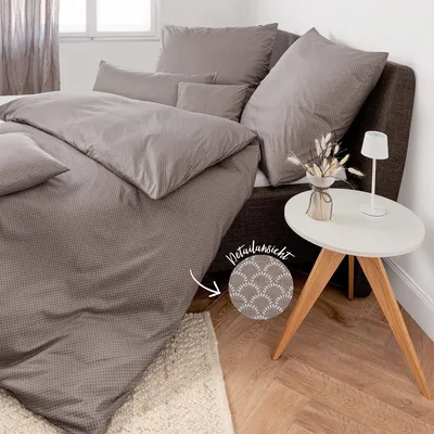 Produktbild von Janine Interlock Jersey Bettwäsche Classic 59001 135x200 cm + 80x80 cm vulkan