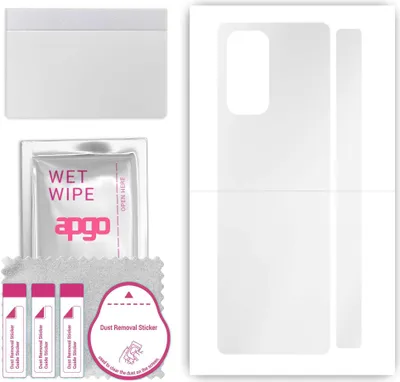 Produktbild von apgo Rückseite Schutzfolie, klar, kompatibel mit Xiaomi Mi Mix Fold, Hinten Hydrogel-Displayschutzfolie mit Positionierhilfe, kratzfest, einfache Montage
