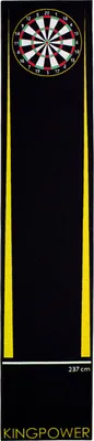 Produktbild von Kingpower Dartteppich mit Abwurflinie, Dart Zubehör mit Motiv, Dartmatte mit Oche, pflegeleichter Teppich rutschfest , Auswahl:Design 14 - 290 x 60 cm