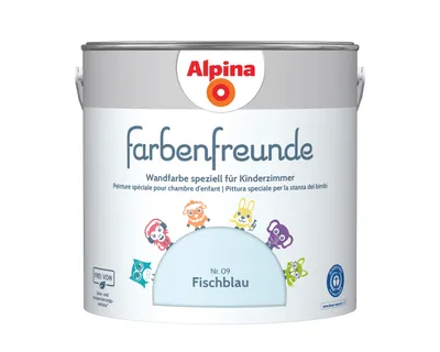 Produktbild von Alpina Farbenfreunde Nr. 09 Fischblau 2,5 Liter matt