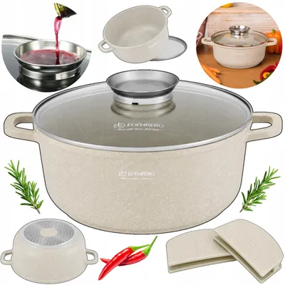 Produktbild von Marmorkochtopf 3.3L Schmortopf für Induktion 22cm