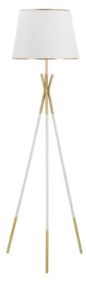 Produktbild von Stehlampe Terra 61 x 154 x 61 cm Metall Weiß Gold