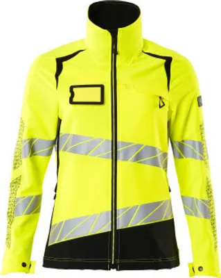 Produktbild von MASCOT 19008-511-1709-XS, Jacke, Frau, Schwarz, Gelb, XS, 76 cm, Elastolefin, Polyester