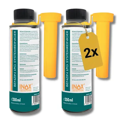 Produktbild von INOX® LPG Benzinsystemreiniger Additiv 2x250ml Systemreiniger Autos Gasanlage