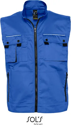 Produktbild von SOLs ProWear 80500 | Herren Bodywarmer Zenith Pro / Waschbar bis 60 °C - Farbe: Bugatti Blue - Größe: 3XL