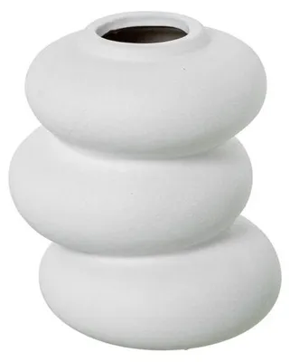 Keramik-Tafelvase, Weiß, 19,5 x 16 x 16 cm