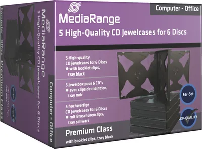 Produktbild von 50 (10x 5Stk) DVD CD Hüllen 6fach 6er Jewelcases