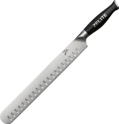 Produktbild von Zelite Tranchiermesser 30,5cm, Scharfes Kochmesser, Profi Messer Scharf aus Deutschem Edelstahl, Japanisch Inspiriertes Messer, Fleischmesser zum Schneiden Hacken Schälen, Aufschnittmesser für Fleisch