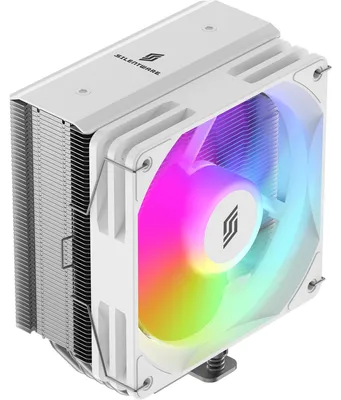 Image de Silentware Bora RGB White Refroidisseur CPU, 5 caloducs cuivre, ventilateur 120mm PWM ARGB, compatible Intel LGA 115X/1200/1700/1851 et AMD AM4/AM5 Blanc