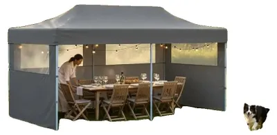 Productafbeelding van Faltzelt, duurzaam materiaal, eenvoudige montage met frame, legergroen