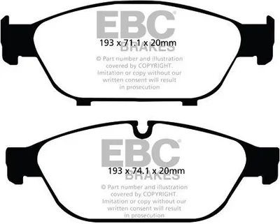 Produktbild von EBC Brakes Bremsbeläge Satz Vorne Bremsklötze für AUDI A4 Avant (8K5, B8) DP42086R