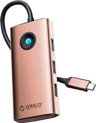 Obrázek produktu pro Orico PW11, dokovací stanice 6 v 1 s USB-C (3x USB-A 3.0, 1x USB-C s podporou PD 100W)