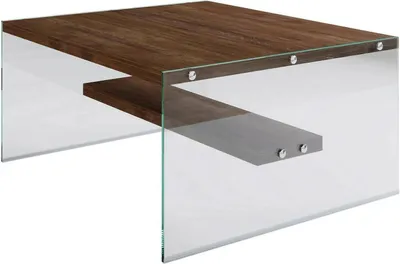 Immagine prodotto di Barcis - Tavolino da Salotto, 75x75x40h cm Marrone Noce, un Vano