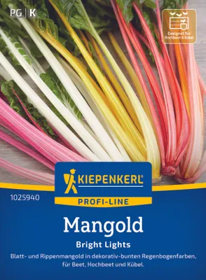 Produktbild von Kiepenkerl Mangoldsamen Bright Lights Beta vulgaris vulgaris flavescens 10-12 lfd. Meter