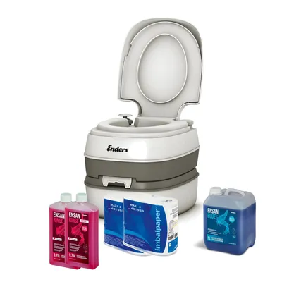 Produktbild von Enders Comfort 2x Rinse Blue 5 L + 2x WC - Papier XL Set Campingtoilette Outdoor