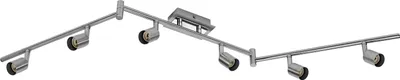 Produktbild von OSRAM LED Spot Cylinder Duo Deckenstrahler 6x GU10, Brushed Nickel/Chrom, Stahl, schwenkbar, IP20, Innenbereich