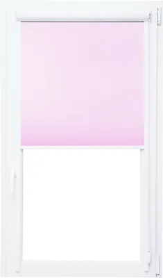 Produktbild von Verdunklungsrollo mit Kassette und seitlichen Leisten 100% Black Out Thermorollo (rosa, 50x150 cm)