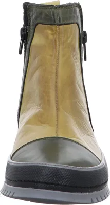 Produktbild von Gemini Damen Stiefelette Leder Colorblock Design Reißverschluss 035009-02, Größe:42 EU, Farbe:Gelb